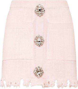 Philipp Plein Gebreide Korte Rok Monogram