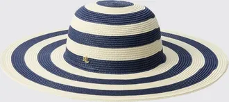 Lauren Ralph Lauren Cappello in cotone a righe bicolor