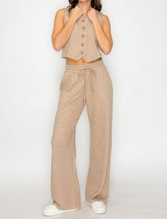Knit Riot Sutton Lounge Pants In Mocha