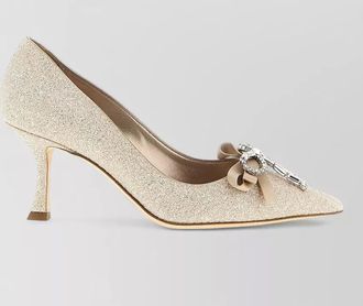 Jimmy Choo London crystal-embellished pumps