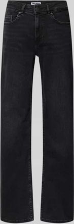 Review Straight Fit Jeans im 5-Pocket Design in Black, Gr&ouml;&szlig;e 24