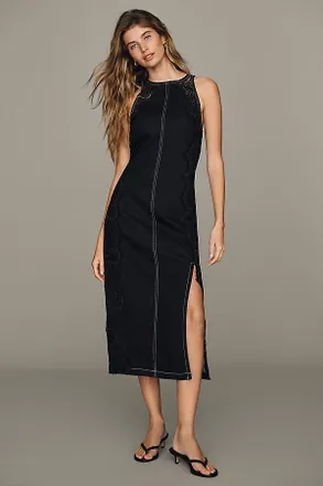 Pilcro Denim Midi Dress