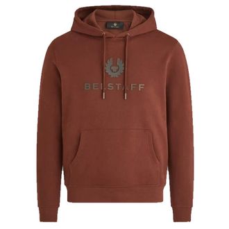 Belstaff Hoodies, male, Red, Size: L Signature Sweatshirt Hoodie Deep Copper