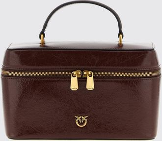 Pinko Mini vanity case Vanity in pelle di vitello con logo e tracolla amovibile