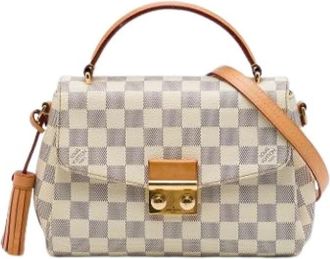 Louis Vuitton Pre-owned Croisette - Dames - Vintage Handtas - Wit - ONE Size - Leer - Vintage