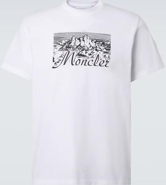 Moncler T-shirt in jersey di cotone con logo