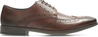 Clarks Mens Chart Limit Brown Leather 8 UK