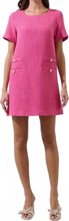 Sugarlips Am&eacute;lie Tweed Mini Dress In Fuchsia