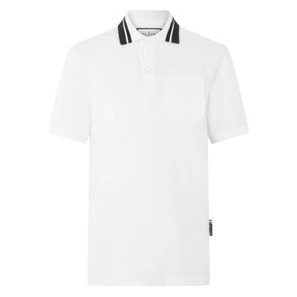 Philipp Plein Polo Shirt Ss - Heren - Polos - Wit - XL - Katoen - Tops