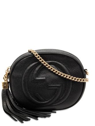 Gucci 2000-2015 Mini Pebbled Calfskin Soho Chain crossbody bag - Black