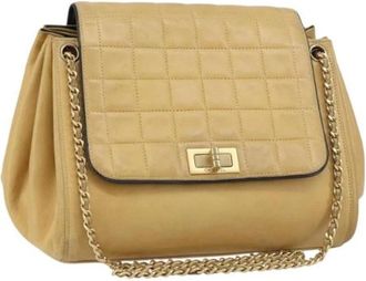 Chanel Pre-owned Shoulder Bags, female, Beige, Size: ONE SIZE Pre-owned Vintage Shoulder Bag