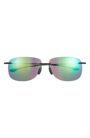 Maui Jim 62mm Core Shield Polarized Sunglasses in Black Black Green at Nordstrom Rack