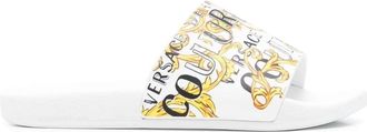 Versace Jeans Couture Witte PU-sandalen - Dames - Sandalen - Wit - 35 EU - Schoenen