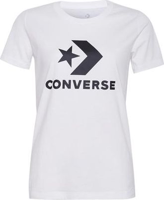 Converse (WMNS) Converse Classic Logo Printing Short Sleeve White 10009152-A01