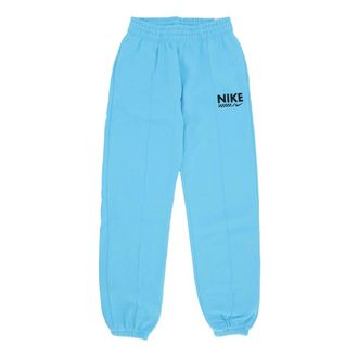 Nike Blauwe Fleece Sportkleding Dames Trainingsbroeken - Dames - Trainingsbroeken - Blauw - M - Katoen - Fitness
