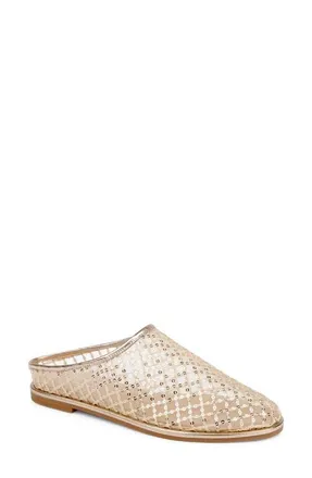 Badgley Mischka Yumi Mule in Gold Sequins at Nordstrom, Size 7.5