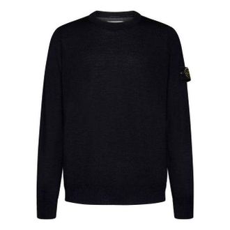Stone Island Wool Crewneck Sweater Black 7915510C4-A0029