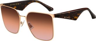 Etro 0110/S DDB/N4 Womens Sunglasses Gold Size 58