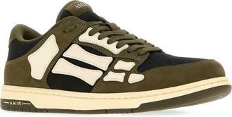 Amiri Mens Skel Top Low Black Leather Sneaker