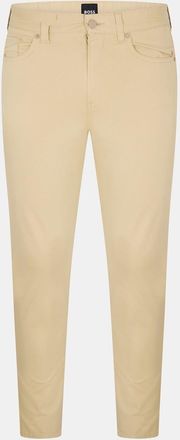 HUGO BOSS Mens Slim Fit Trousers in Light Beige - Size 40W/32L