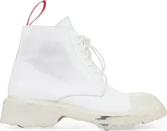 Fourtwofour on Fairfax 424 On Fairfax Dipped High Top Sneakers - White