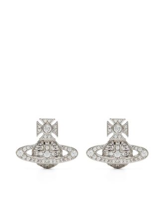 Vivienne Westwood Orb crystal-embellished stud earrings - Silver