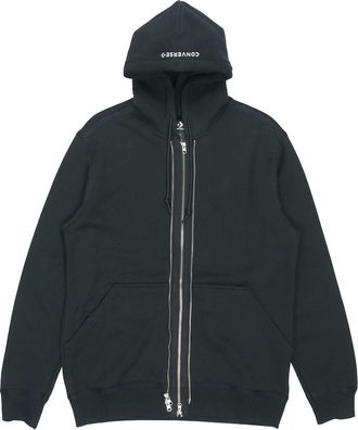 Converse All-zipper Hooded Jacket Men Black 10019463-A01