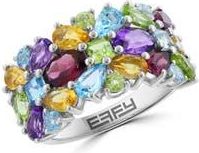Effy Sterling Silver Semiprecious Stone Cluster Ring at Nordstrom Rack, Size 7