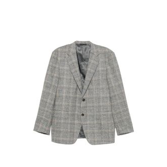 Canali Check-pattern Single-breasted Blazer