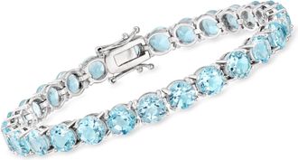 Ross-Simons Sky Blue Topaz Tennis Bracelet in Sterling Silver