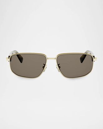 Bulgari Men & apos;s Octo 58MM Rectangular Sunglasses