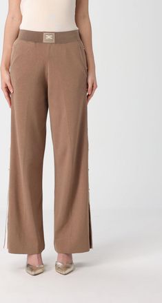 Elisabetta Franchi Pants ELISABETTA FRANCHI Woman color Beige