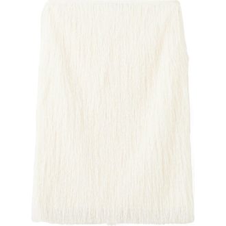 Mango Textured Midi Skirt in Off White at Nordstrom, Size 8