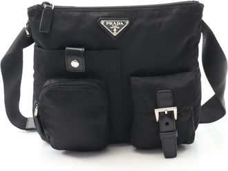 Prada Black Nylon Leather Fanny Pack (Pre-Owned)
