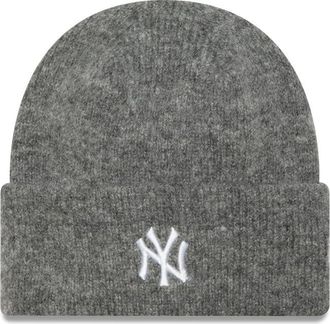 New Era Women Knit Beanie - Wide Cuff New York Yankees - One Size Charcoal