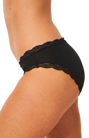 Stripe and Stare Original Knicker Four Pack in Black at Nordstrom, Size X-Small Uk