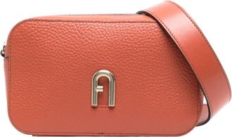 Furla Orange Logo Small Crossbody Bag