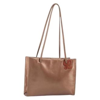 Loewe Pre-owned Leren Schoudertas - Dames - Pre-owned - Bruin - Maat: ONE Size Leer