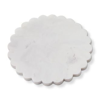 Tag Scalloped Round Marble Board White Marble Everyday at Nordstrom