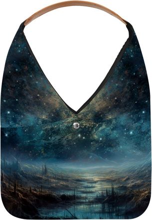 Generic Stars Nebula Reusable Lightweight Grocery Bags - Foldable Into Compact Pouch, Washable & Sturdy, Multipurpose for Shopping and Travel