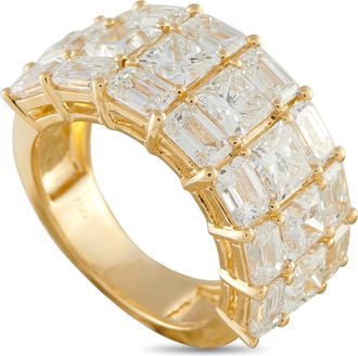 Luxury Bazaar 18K Yellow Gold 7.50ct Diamond Ring ALR-20759-Y
