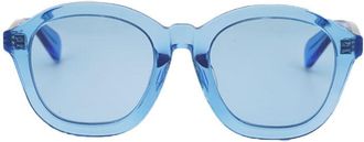 Celine CL40017F84V Round Full Rim Sunglasses - Blue