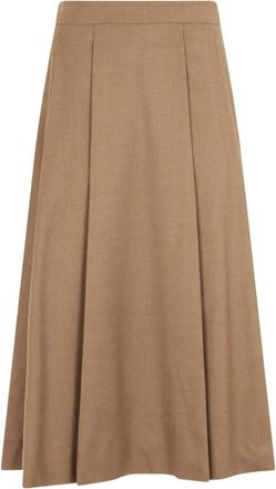 Incotex 427 Gonna - Dames - Midirokken - Bruin - M - Rokken