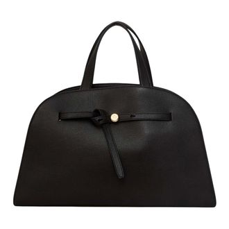 Tory Burch Romy Bauletto - Dames - Tassen - Zwart - Maat: ONE Size Leer