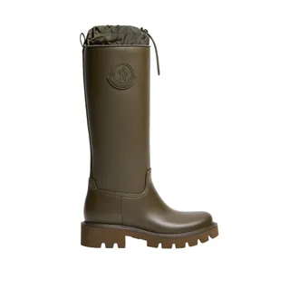 Moncler Moncler Kickstream High Rain Boots, Women, Green, Size: 35