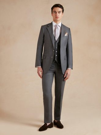 Oliver Brown Mayfair Tailored Suit - Grey Superfine Wool