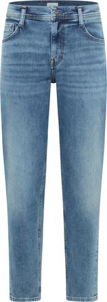 Mustang Tapered-fit-Jeans MUSTANG Herren Style Denver Tapered, Herren, Gr. 29, L&auml;nge 32, blau (424 mittelblau), Denim/Jeans, 99% Baumwolle, 1% Elasthan, unifa