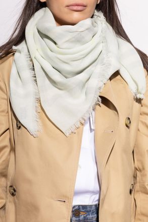 Burberry Wool Scarf, Unisex, Green