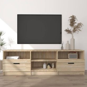 Berkfield Home TV Cabinet Sonoma Oak 150x33.5x45 cm Engineered Wood in Brown