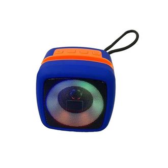OEM Altavoz Inal&aacute;mbrico Port&aacute;til Con Luz Led Rgb, Compatible Con Tf, Usb, Aux, Llamadas Manos Libres, Bater&iacute;a Recargable, Azul
